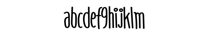 ThinThin Font LOWERCASE