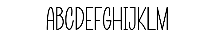 Thingar Font UPPERCASE