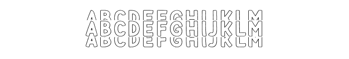 Think Stacked Font LOWERCASE