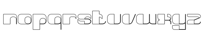 Think Techno-Hollow Font LOWERCASE