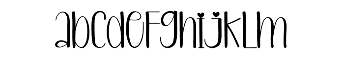 Thinkink Font LOWERCASE