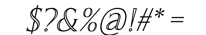 Thirsk Carved Italic Font OTHER CHARS