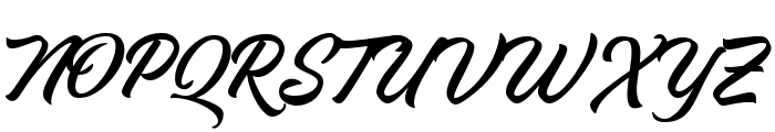 Thirtylane Script Regular Font UPPERCASE