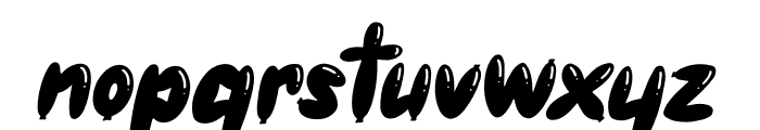 This Baloon Italic Font LOWERCASE