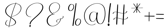 This Signature Font OTHER CHARS