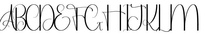 This Signature Font UPPERCASE