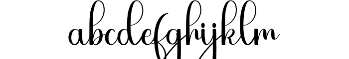 This Signature Font LOWERCASE