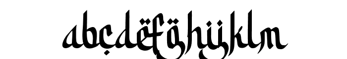 Thollem Font LOWERCASE