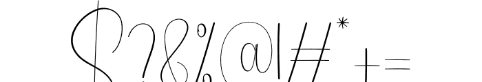 Thomas Signature Font OTHER CHARS