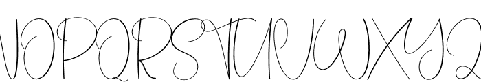 Thomas Signature Font UPPERCASE