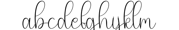 Thomas Signature Font LOWERCASE