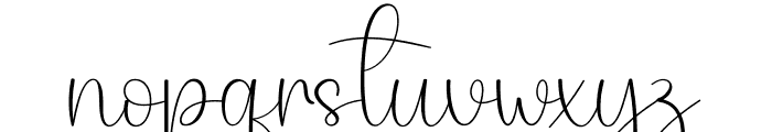 Thomas Signature Font LOWERCASE