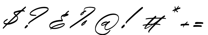 Thomasita Italic Font OTHER CHARS