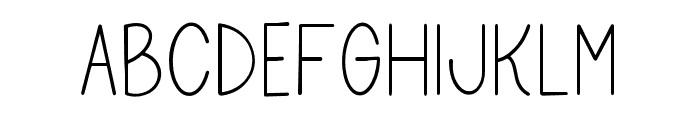 Thompson Regular Font LOWERCASE
