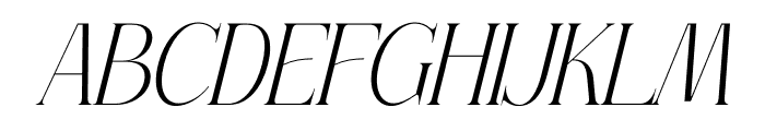 Thorco Italic Font LOWERCASE