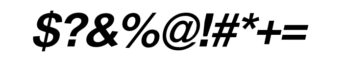 Thoren Sans Bold Italic Font OTHER CHARS