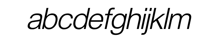 Thoren Sans Light Italic Font LOWERCASE