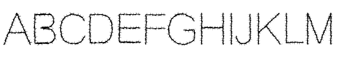 Thorns Font UPPERCASE