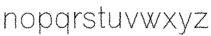 Thorns Font LOWERCASE