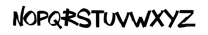 Thrash Punks Alternatives 02 Font LOWERCASE