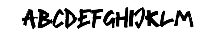 ThrashPunksRegular Font LOWERCASE