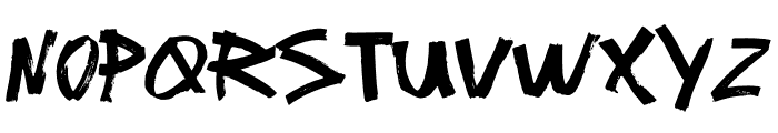 ThrashPunksRegular Font LOWERCASE