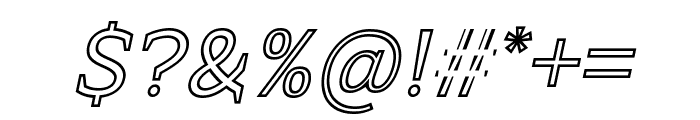 Three Peat Winner Outline Italic Font OTHER CHARS
