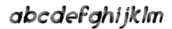Threestripes Italic Font LOWERCASE