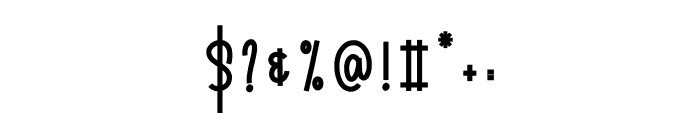 Thresping Font OTHER CHARS