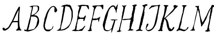 ThriftedAttire-Italic Font UPPERCASE