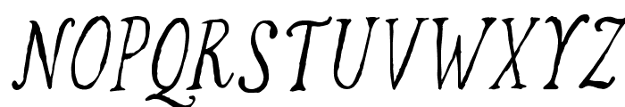 ThriftedAttire-Italic Font UPPERCASE