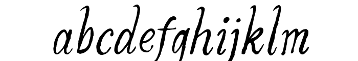 ThriftedAttire-Italic Font LOWERCASE