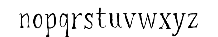 ThriftedAttire-Regular Font LOWERCASE