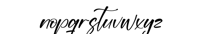 Thrilling Italic Font LOWERCASE