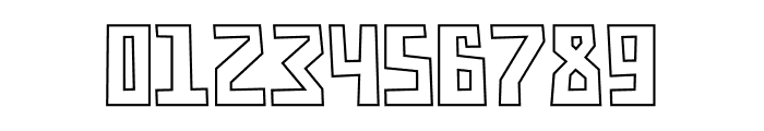 Throostle Outline Font OTHER CHARS