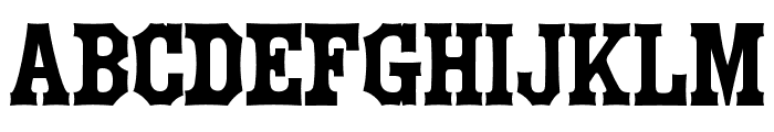 Throtle Regular Font UPPERCASE