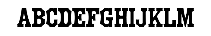 Throtle Regular Font LOWERCASE