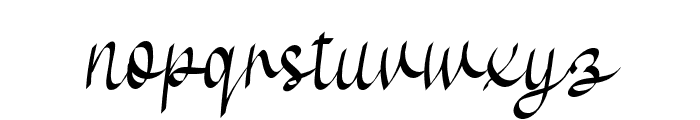 Thrumpet Font LOWERCASE