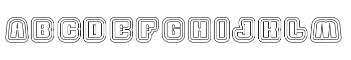 Thumbs up-Hollow Font UPPERCASE