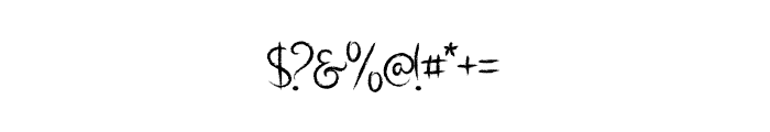 ThunderAfterSnow-Regular Font OTHER CHARS