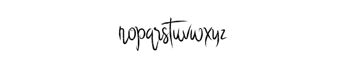 ThunderAfterSnow-Regular Font LOWERCASE