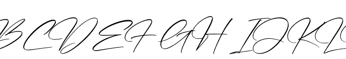 Thunderbold Signature Font UPPERCASE
