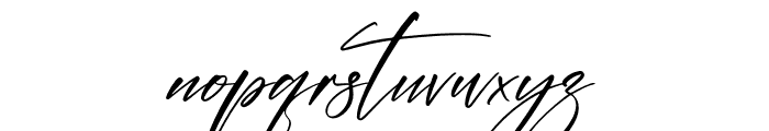 Thunderbold Signature Font LOWERCASE