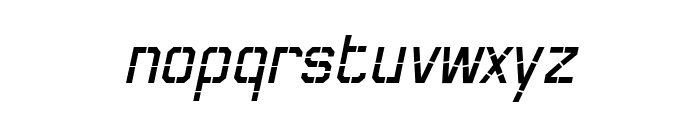 Thunderbolt73-RegularItalic Font LOWERCASE