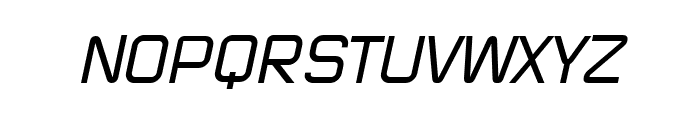 Thunderbolt76-RegularItalic Font UPPERCASE