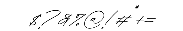 Tianila Italic Font OTHER CHARS
