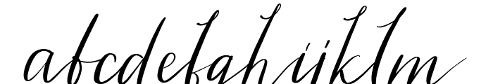 Tiara Font LOWERCASE