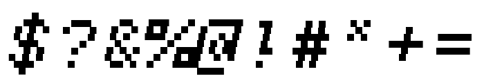 Tickerbit Mono italic Font OTHER CHARS