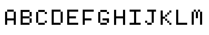 Tickerbit Mono regular Font UPPERCASE