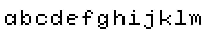 Tickerbit Mono regular Font LOWERCASE